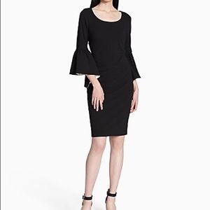 Calvin Klein bell sleeve sheath dress